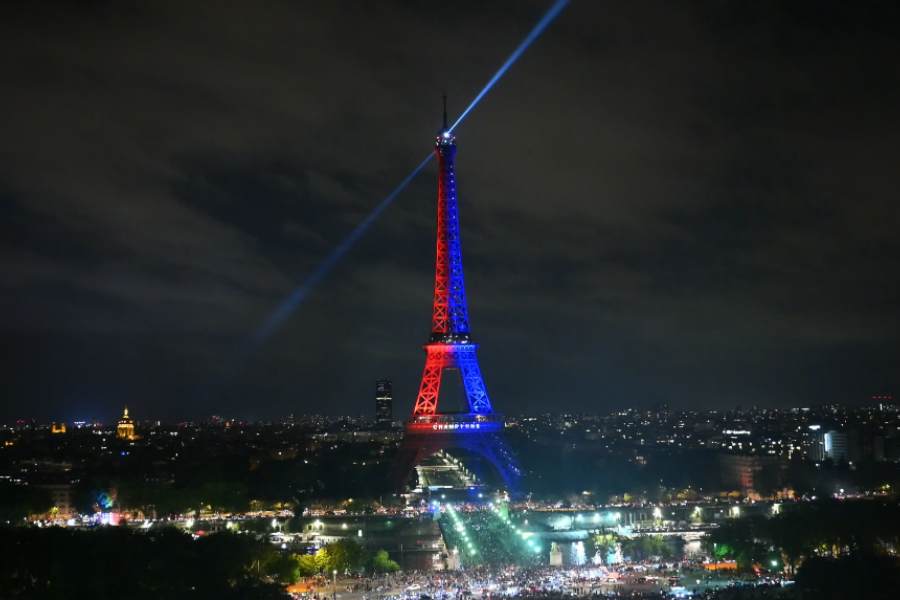 Illumination Tour Eiffel pour le PSG