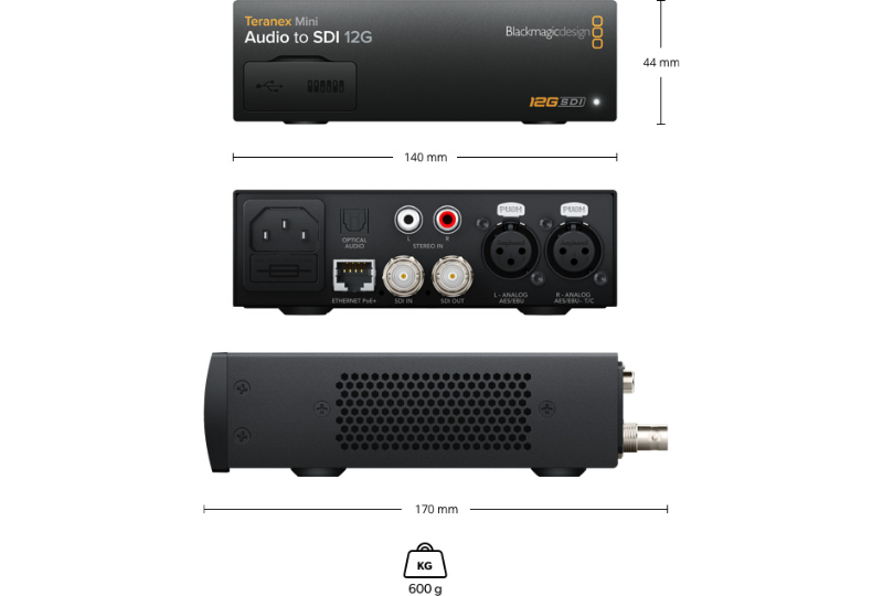 BlackMagicDesign Teranex Mini SDI 12G to audio