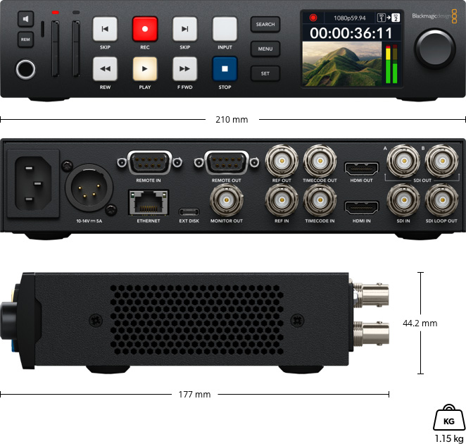 BlackMagicDesign HyperDeck Studio HD+