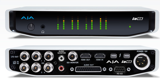 AJA Interface video 4K Thunderbolt I/O