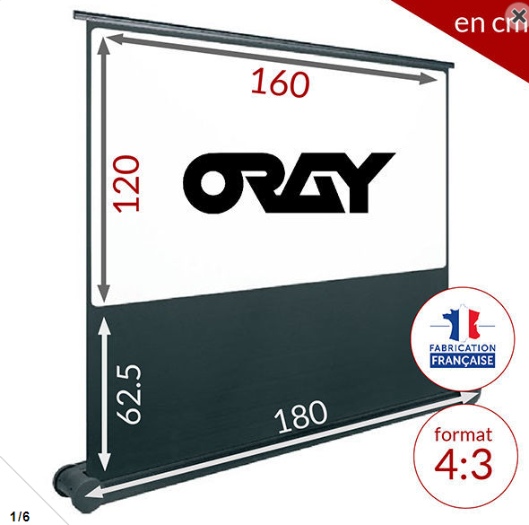 ORAY Ecran rouleau 160x120